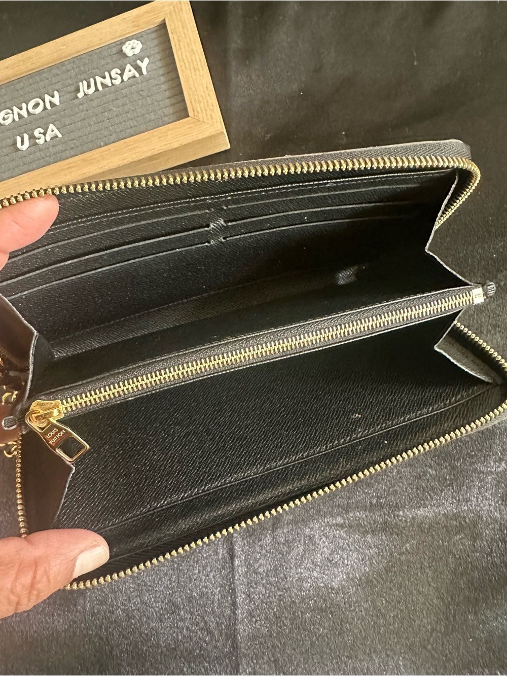 Louis Vuitton Monogram Brown & Tan Chain Wristlet Clutch - Picture 13 of 16